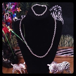 VTG TRIFARI "rope" necklace & bracelet SET.